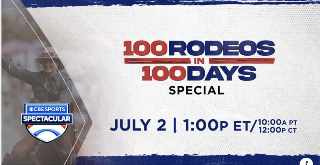 100 Rodeos in 100 Days Special on CBS Sports