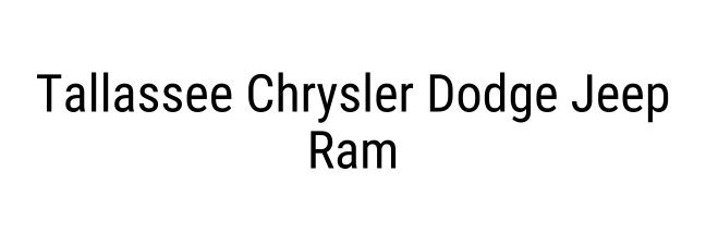 Tallassee Chrysler Dodge Jeep Ram a Certified Agriculture Dealership